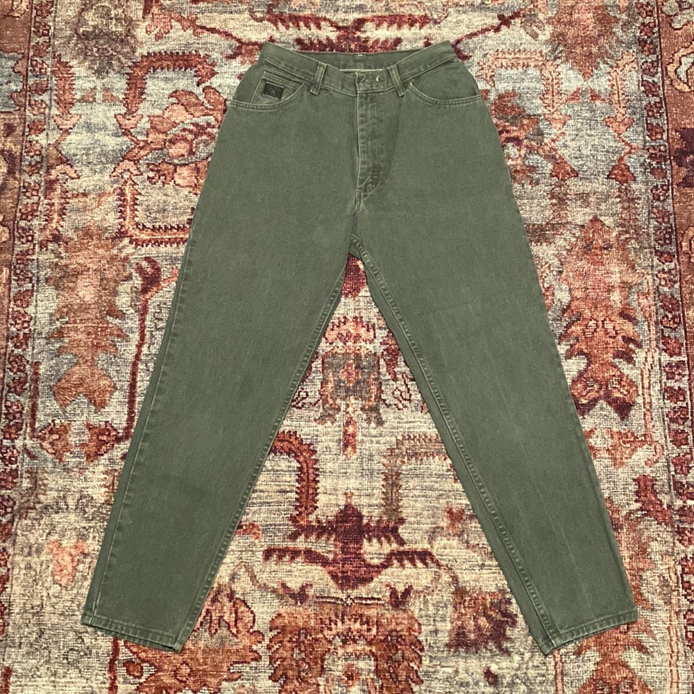 Vintage Wrangler for women olive green high waist jeans